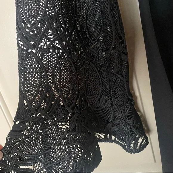 GIAMBA Black Lace Mini Dress IT 42 or US 6 - Picture 2 of 8